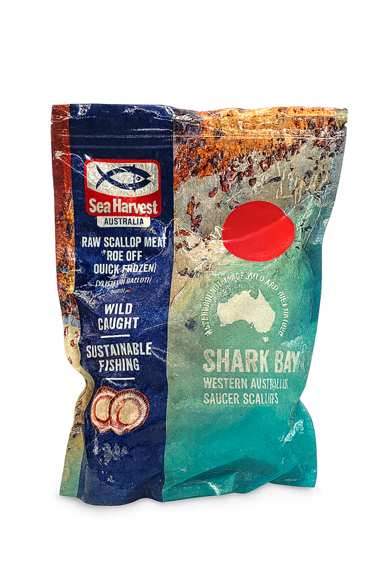 SEA HARVEST SHARK BAY AUSTRALIA FROZEN SCALLOP 20/40 (1 KG)