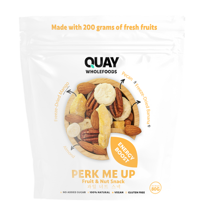 QUAY WHOLEFOODS - PERK ME UP TRAIL MIX 80G (ENERGY BOOST)