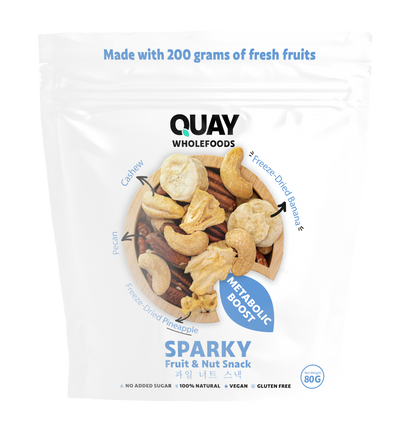 QUAY WHOLEFOODS - SPARKY TRAIL MIX 80G (METABOLIC BOOST)
