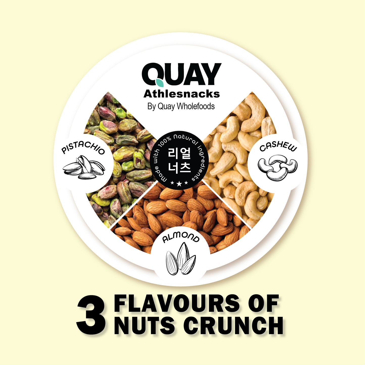 QUAY ATHLESNACKS 腰果酥 (150克) - 健康零食 / QUAY WHOLEFOODS 