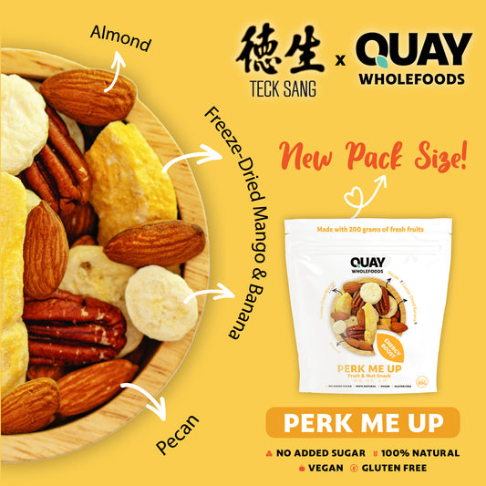 QUAY WHOLEFOODS - PERK ME UP TRAIL MIX 80G (ENERGY BOOST)